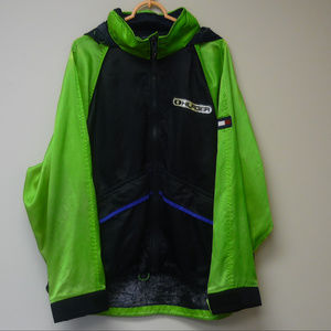 Vintage Tommy Hilfiger Mens Neon Jacket Large Hood